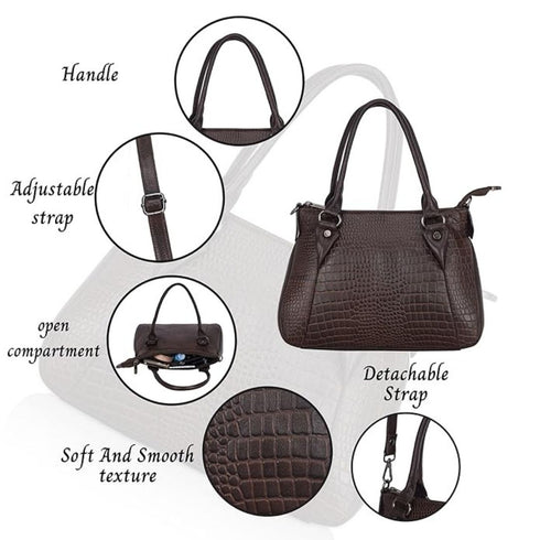 Lakshmika Croco Genuine Leather Women Bag Hive